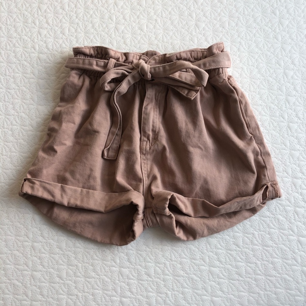 WISHLIST pink/coral denim shorts